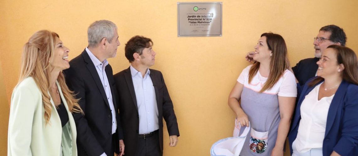 Kicillof y Ferraresi inauguraron el nuevo edificio del Jardín Provincial 920